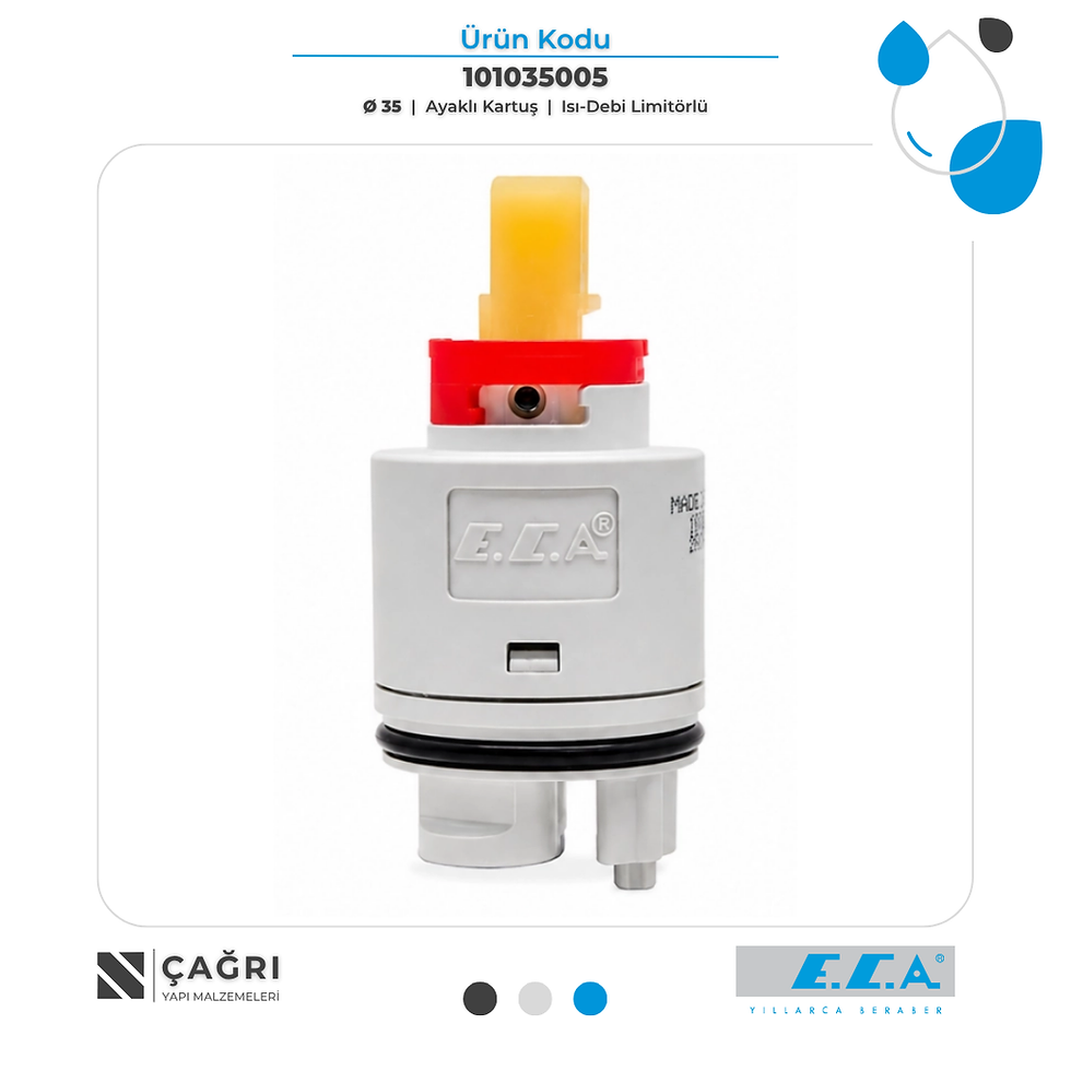 ECA Ø35 Isı-Debi Limitörlü Ayaklı Kartuş 101035005