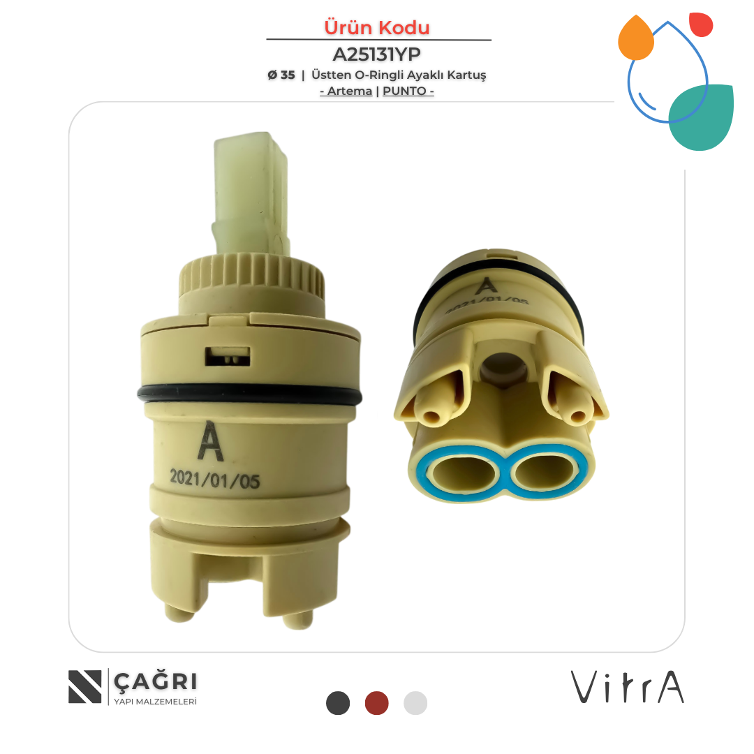 ARTEMA Ø35 Ayaklı Kartuş A25131YP Punto