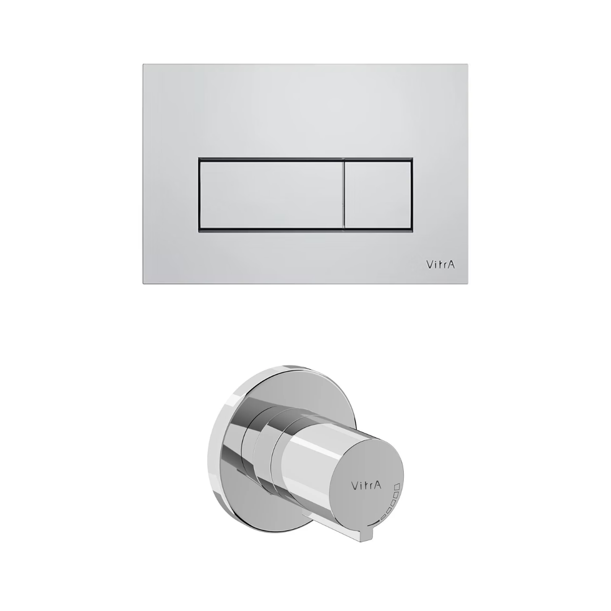 VİTRA V-Fix Prime 8 cm Root Square Panel ve Stop Valf Sıva Üstü Seti 800-2032