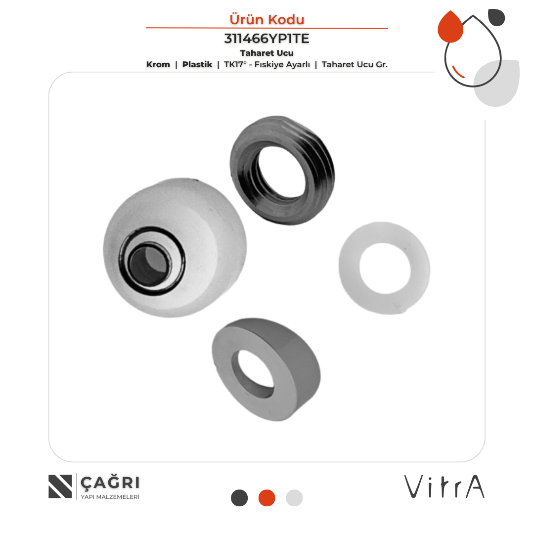 VİTRA Taharet Ucu Gr. - Krom 311466YP1TE