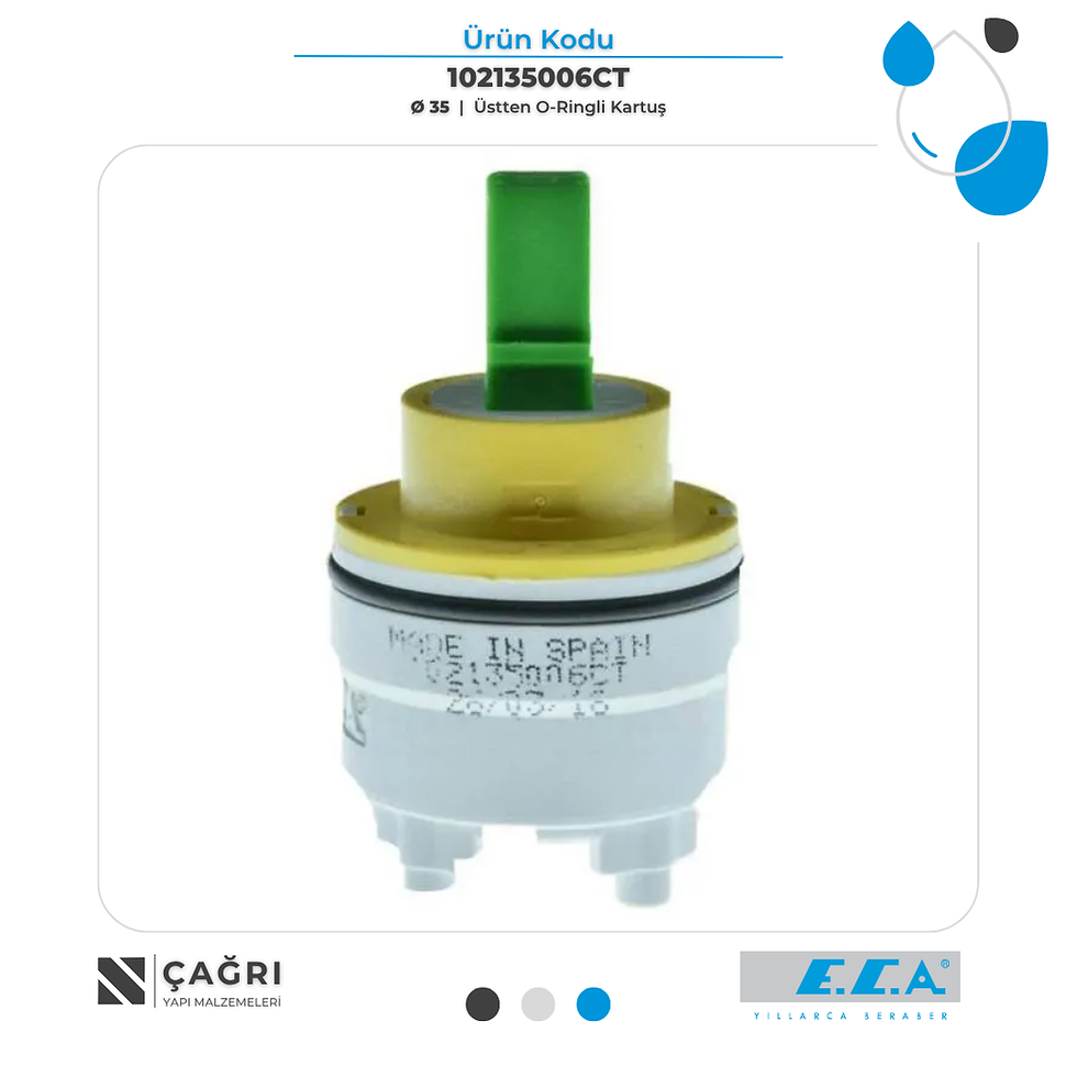 ECA Ø35 Üstten O-Ringli Ayaklı Kartuş 102135006CT