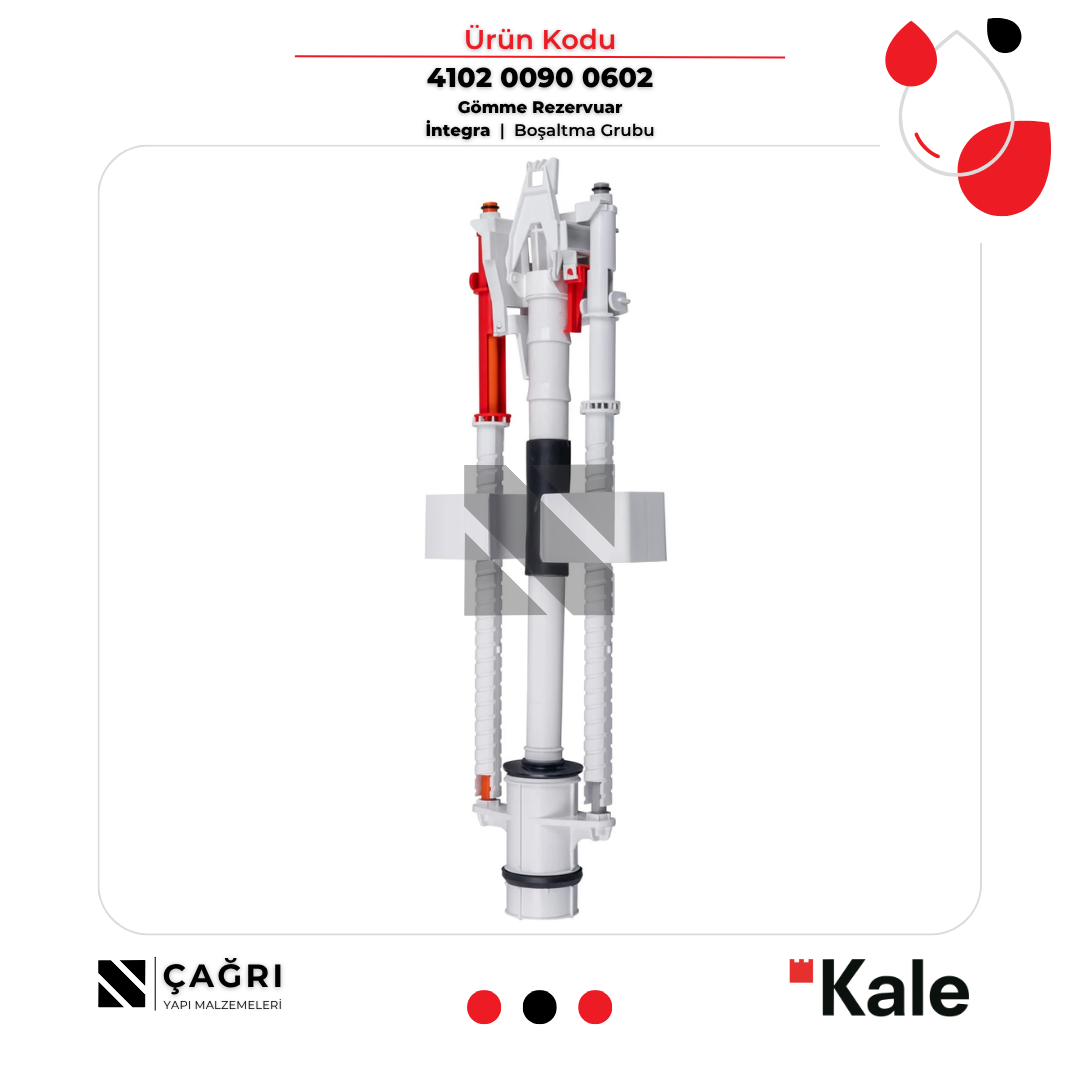 KALE İntegra Gömme Rezervuar Boşaltma Grubu 410200900602
