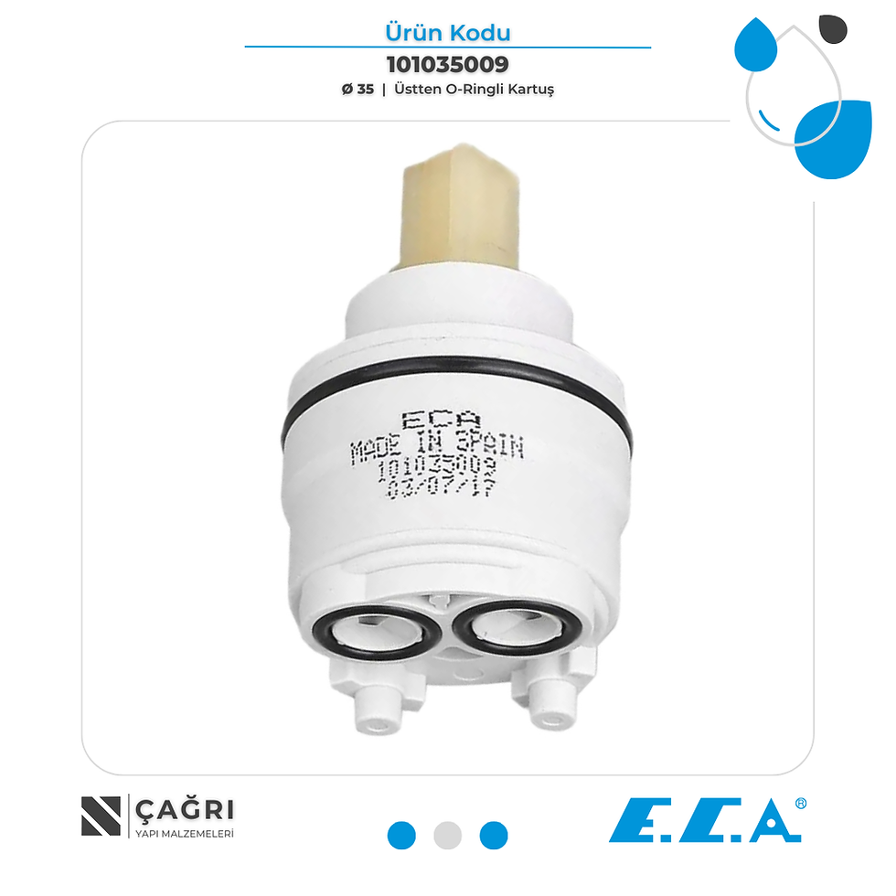 ECA Ø35 Üstten O-Ringli Ayaklı Kartuş 101035009
