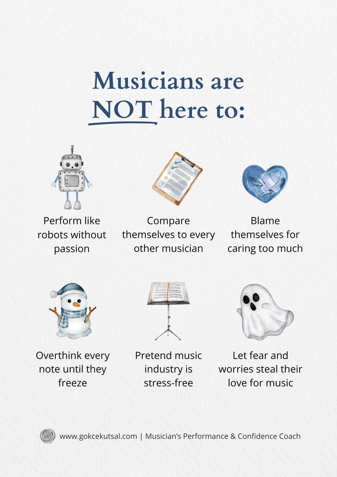 Poster - Musicians Are Not Here To