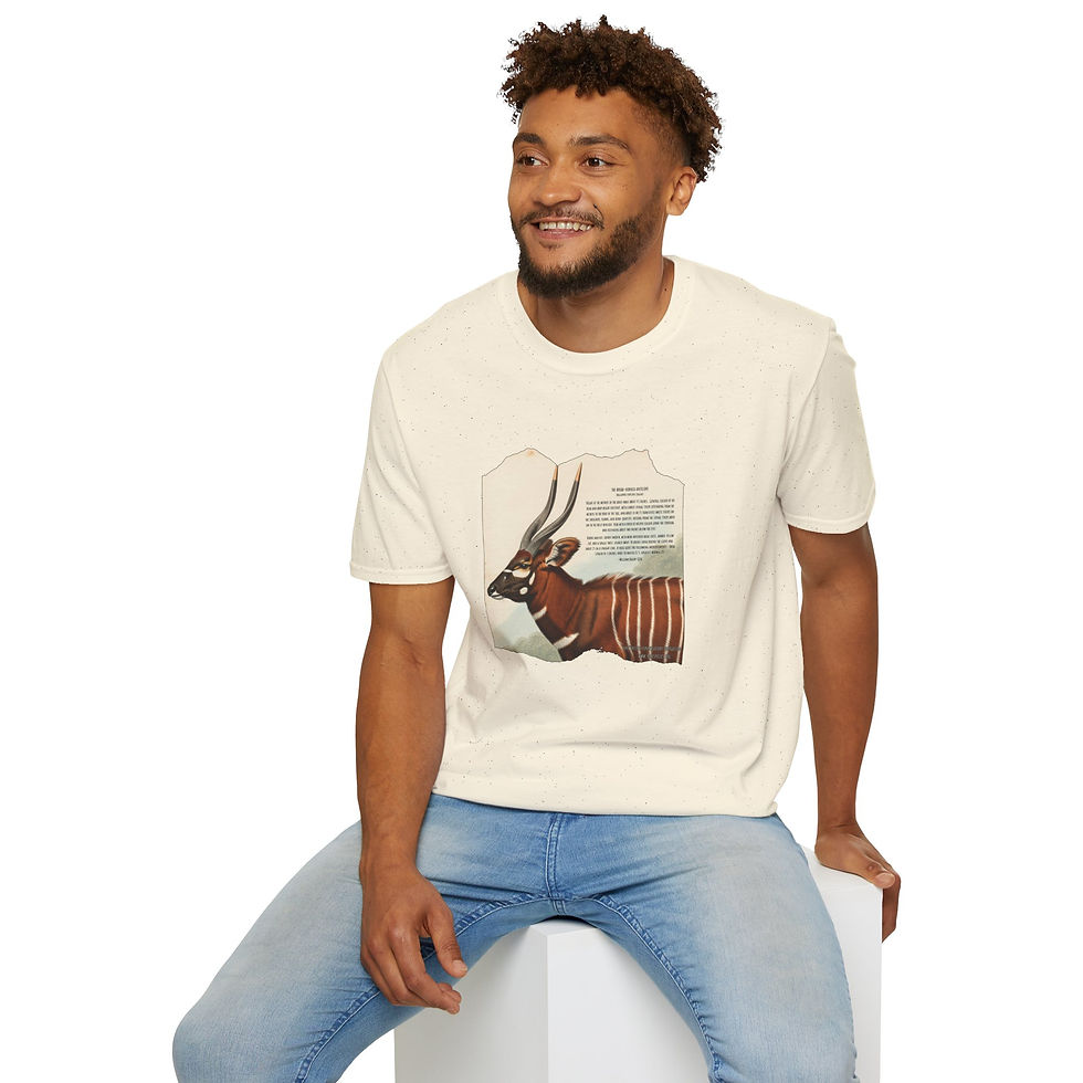 Thumbnail: Bongo Antelope Vintage Illustration T-Shirt