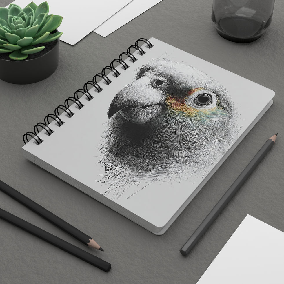 Thumbnail: Red-browed Amazon Parrot Notebook by RSCF