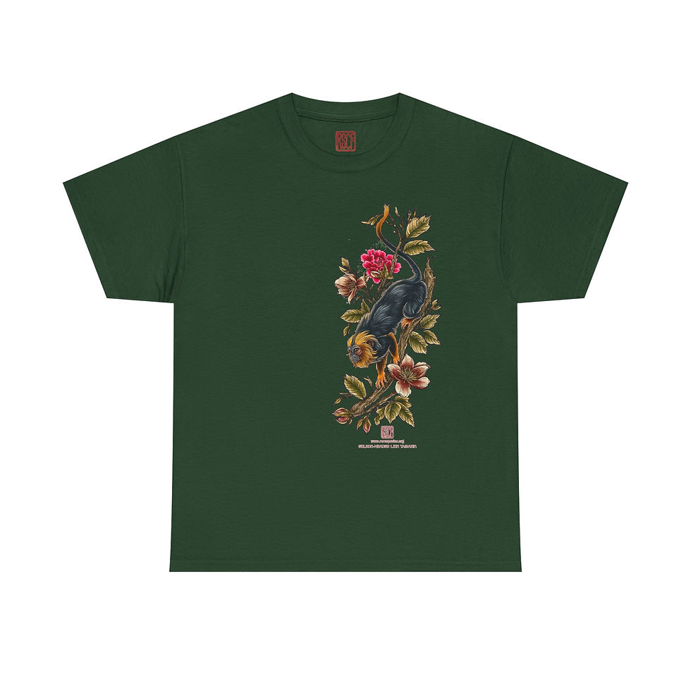 Thumbnail: Vintage Tattoo Inspired Golden-Headed Lion Tamarin T by RSCF