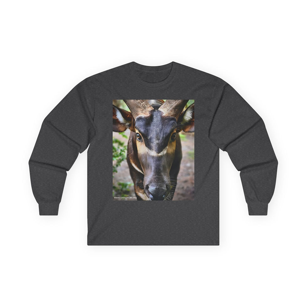 Thumbnail: Mountain Bongo Antelope Portrait Long Sleeve T-Shirt by RSCF