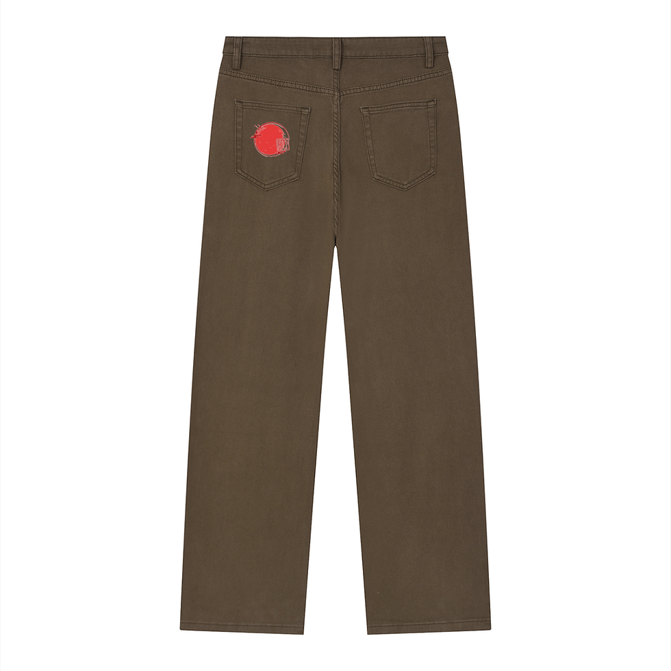 Thumbnail: Vintage Tattoo Inspired Golden-Headed Lion Tamarin Jeans