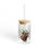 Thumbnail: Bongo Antelope 16oz Glass Sipper with Bamboo Lid