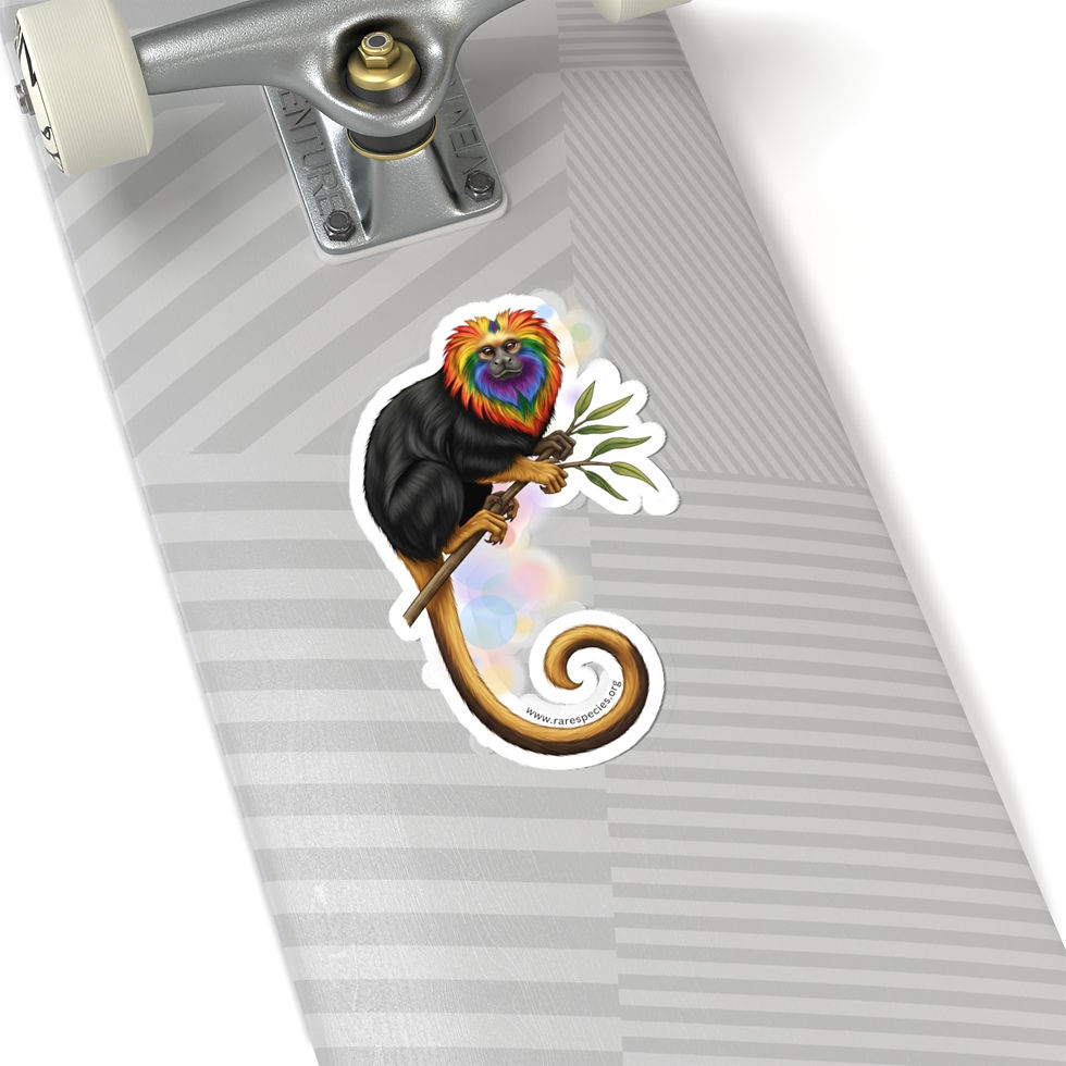 Thumbnail: Rainbow Golden-headed Lion Tamarin Sticker by RSCF