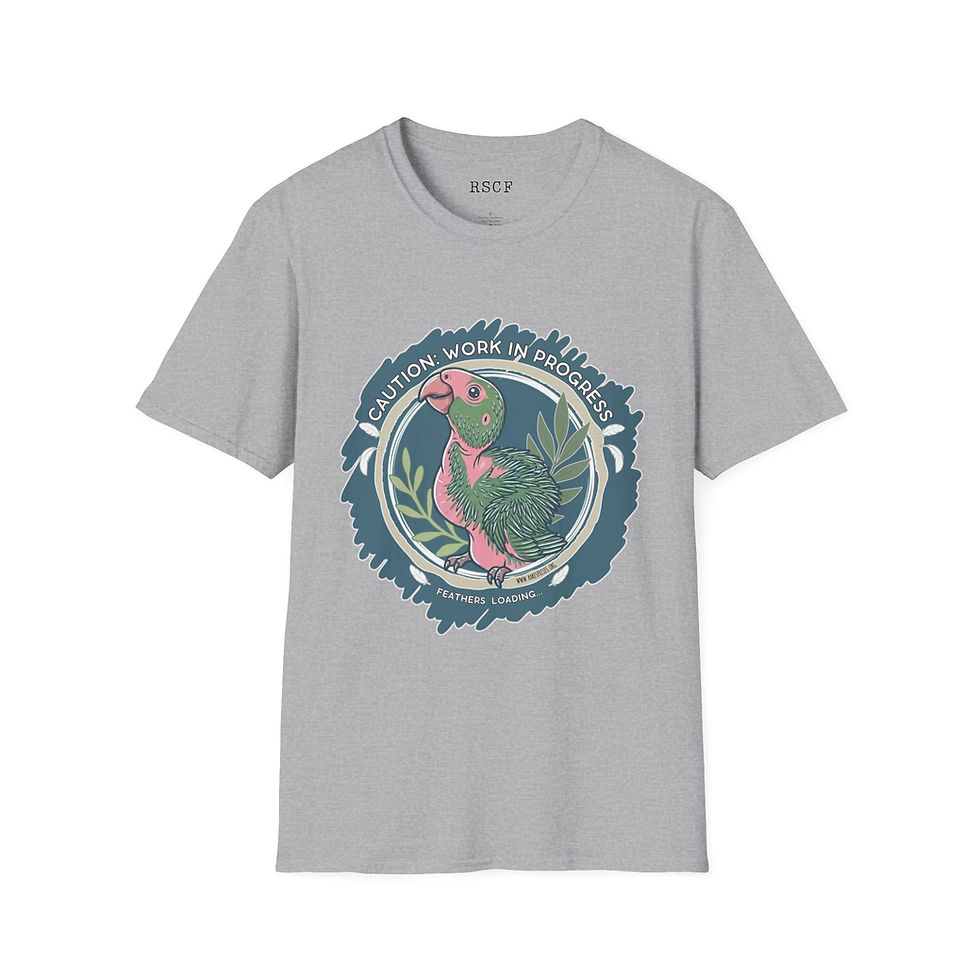 Thumbnail: Work in Progress Red-browed Amazon Parrot T-Shirt by RSCF