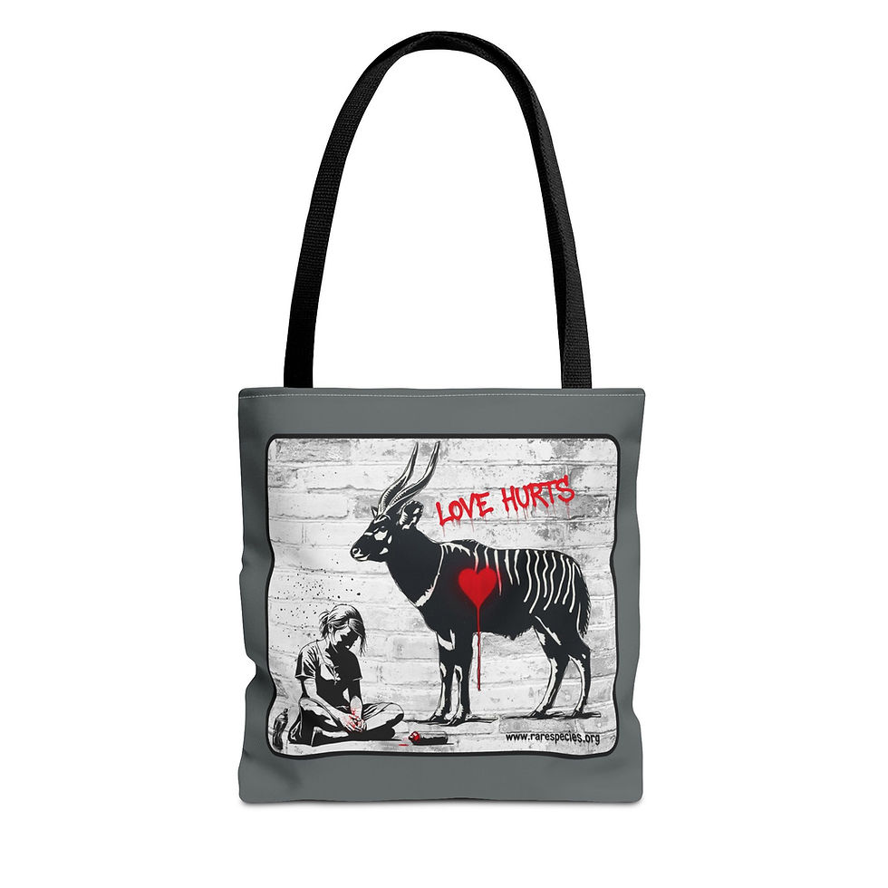 Thumbnail:  'Love Hurts' Graffiti Mountain Bongo Tote by RSCF