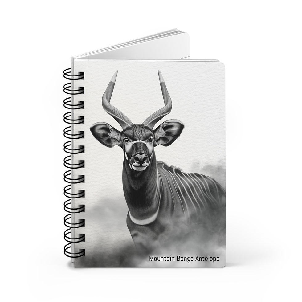 Thumbnail: Mountain Bongo Antelope Spiral Journal by RSCF