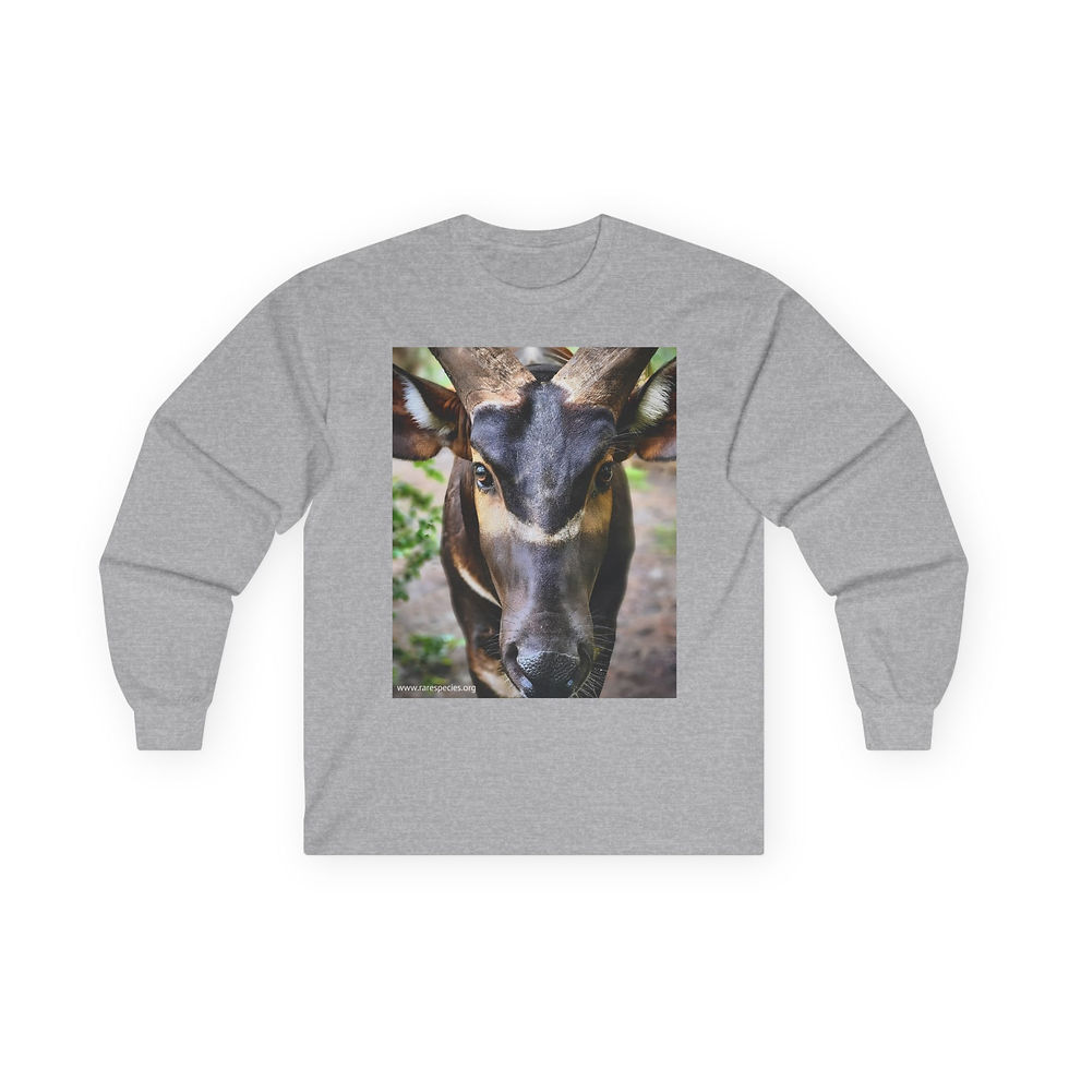 Thumbnail: Mountain Bongo Antelope Portrait Long Sleeve T-Shirt by RSCF