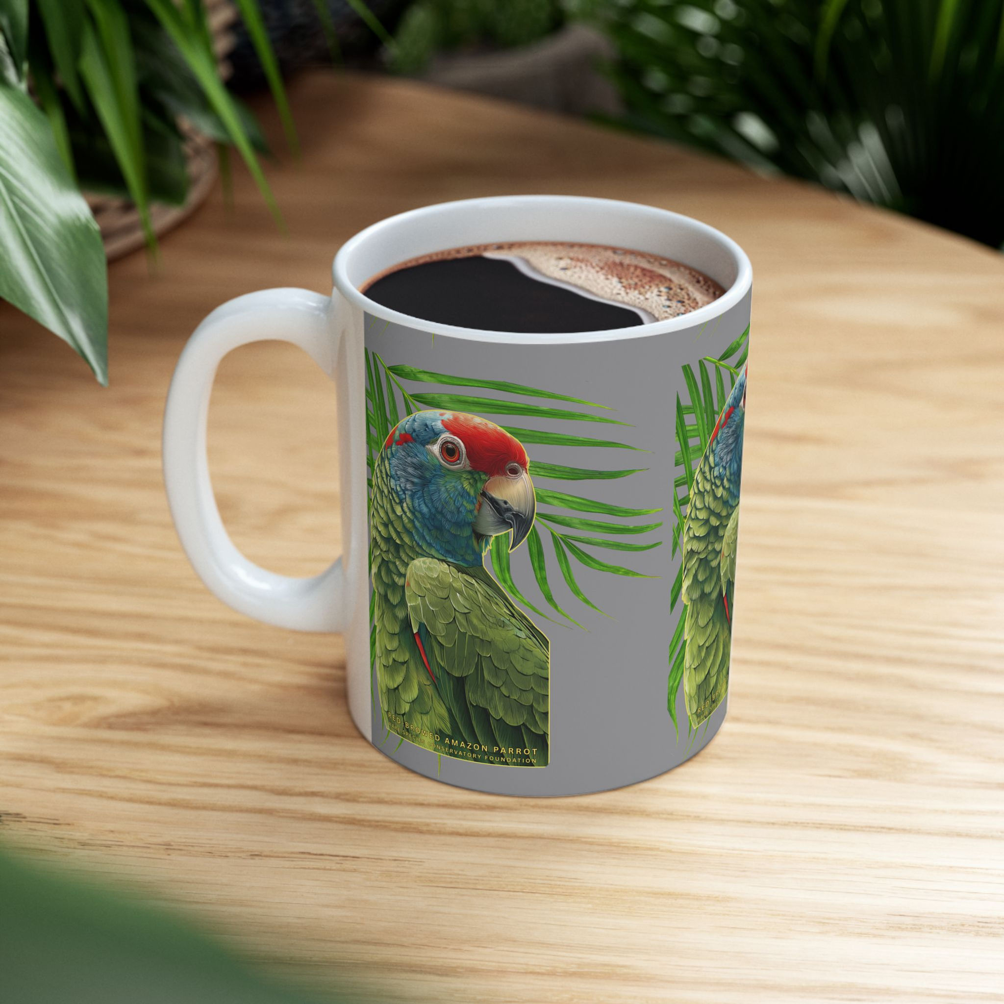 Red Browed Amazon Mug