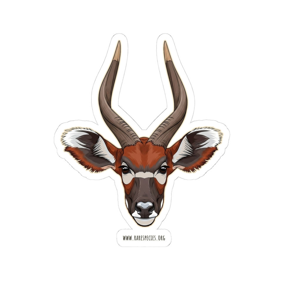 Thumbnail: Mountain Bongo Antelope Head Kiss-Cut Sticker  by RSCF