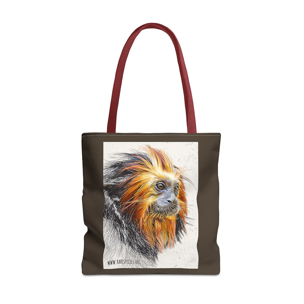 Thumbnail: Golden Headed Lion Tamarin Art Tote Bag  by RSCF