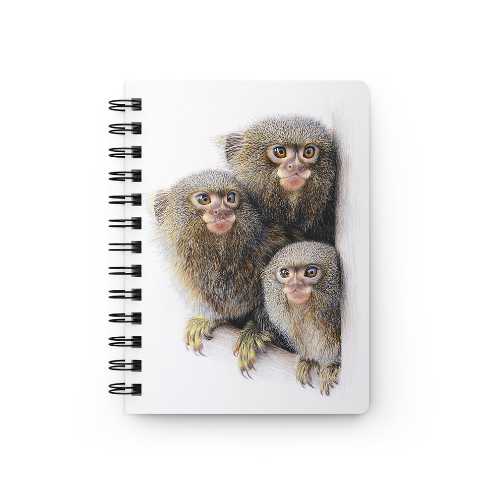 Thumbnail: Pygmy Marmoset Spiral Notebook by RSCF