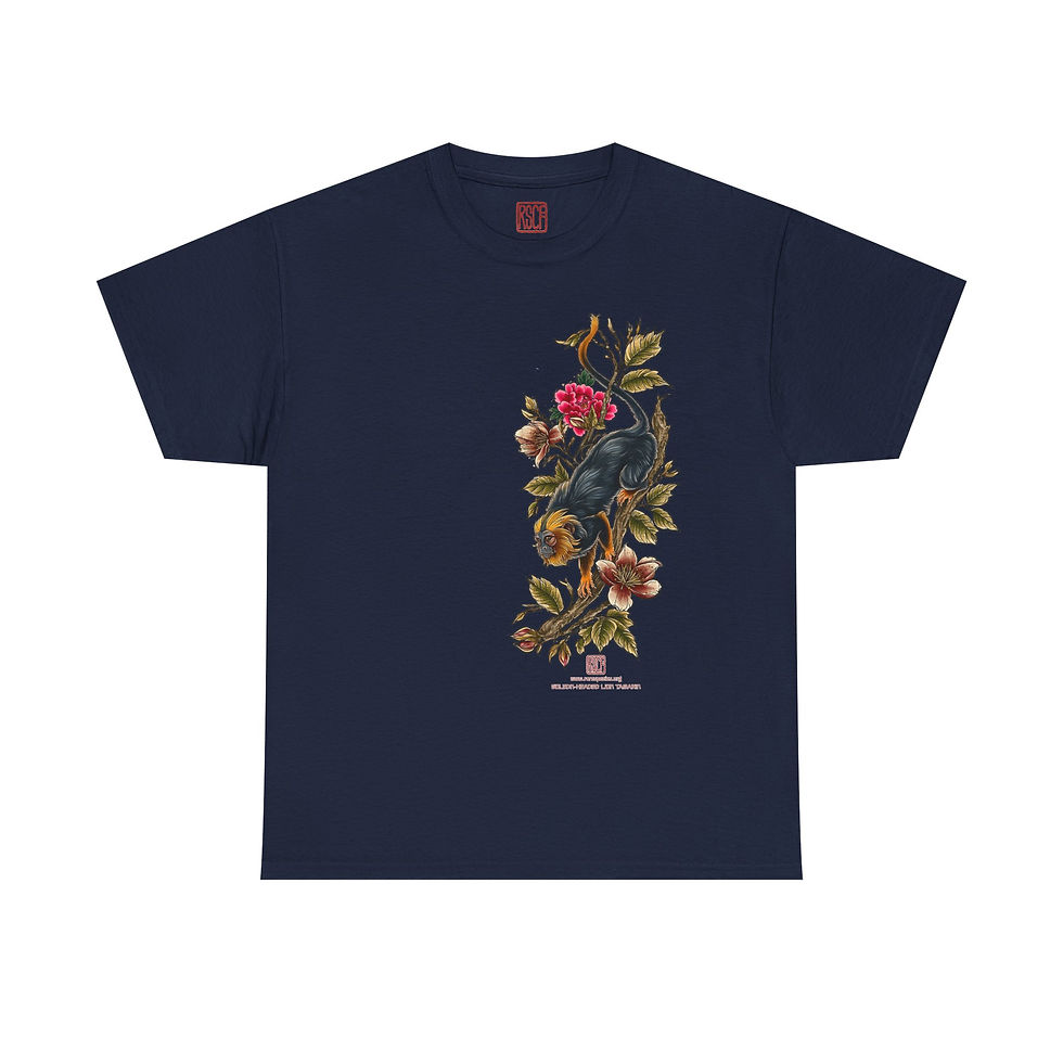Thumbnail: Vintage Tattoo Inspired Golden-Headed Lion Tamarin T by RSCF