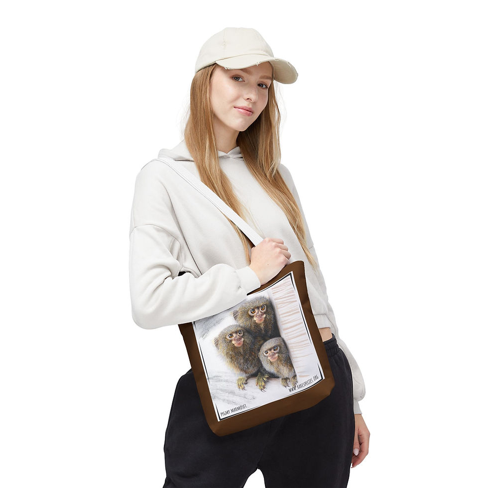 Thumbnail: Pygmy Marmoset Tote Bag by RSCF