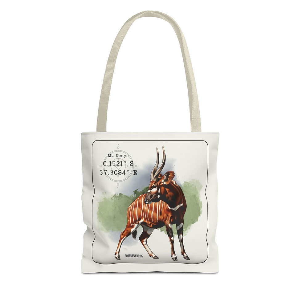 Thumbnail: Bongo Antelope Mt Kenya Tote Bag  by RSCF