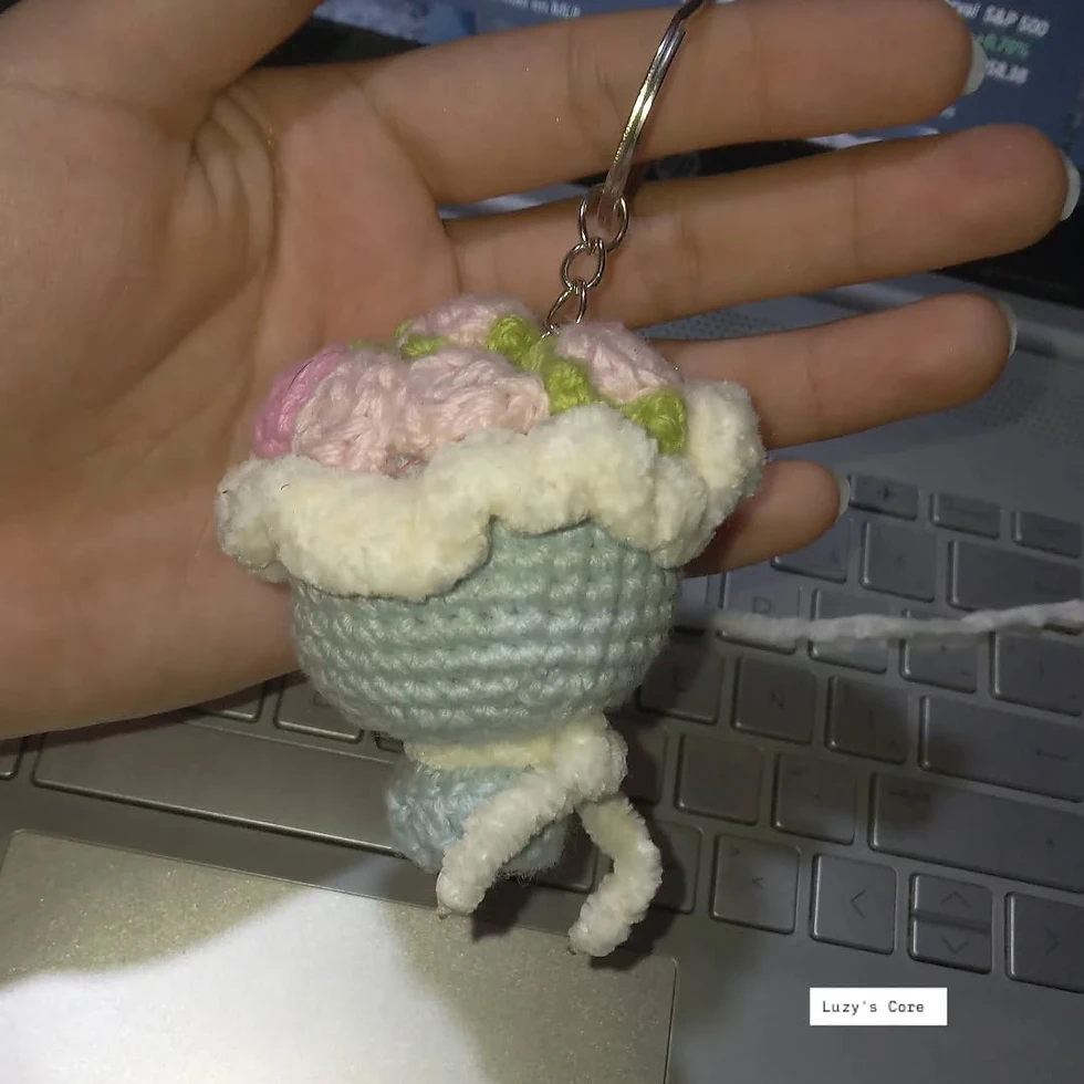 Miniatura: Mini bouquet llavero