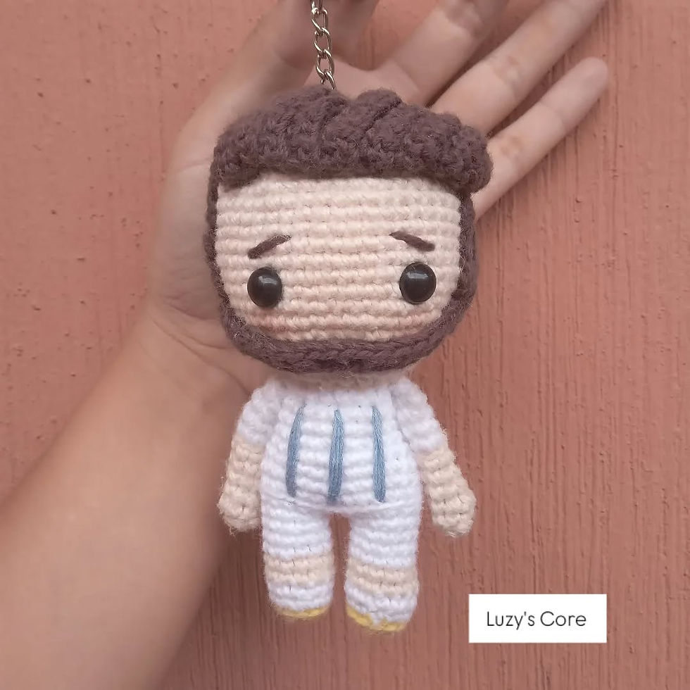 Miniatura: Llaveros amigurumis futbolistas