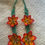 Thumbnail: Blue & Orange Flower Jewelry Set