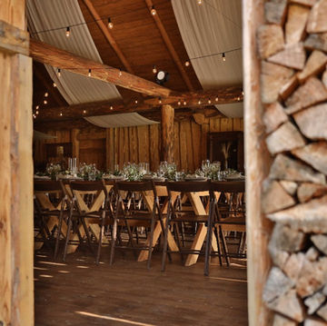 Interior de madeira para eventos