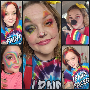 Here are pictures of me dressed to paint.