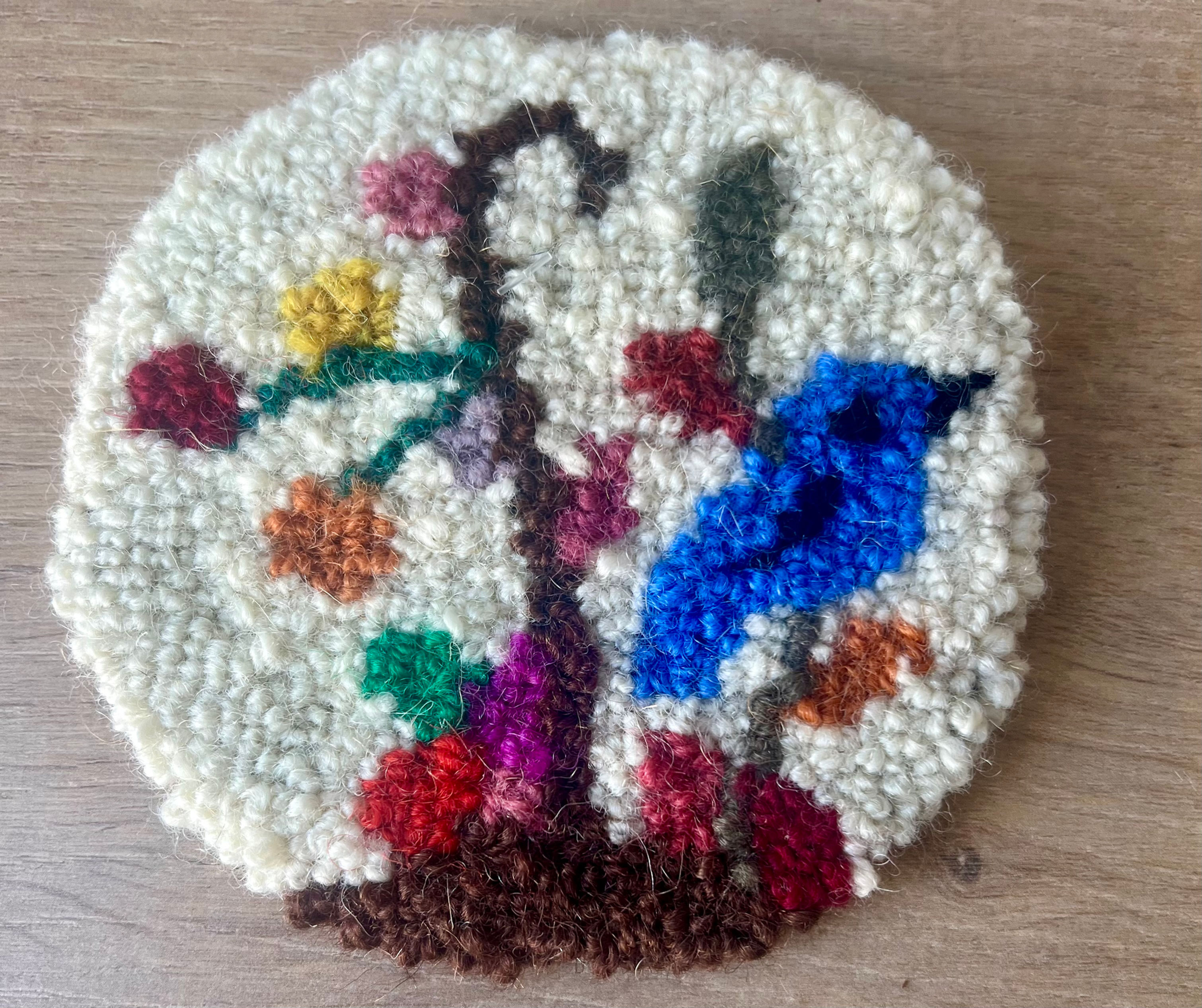 Tree of Life Coaster | Cheticamp Rug Hooking