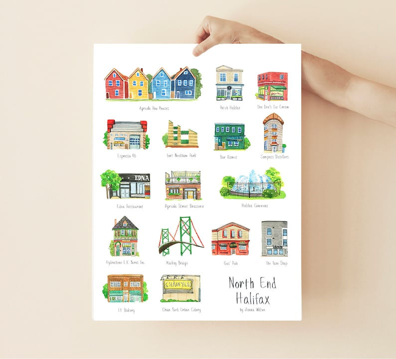 Thumbnail: North End Halifax | Print | Janna Wilton