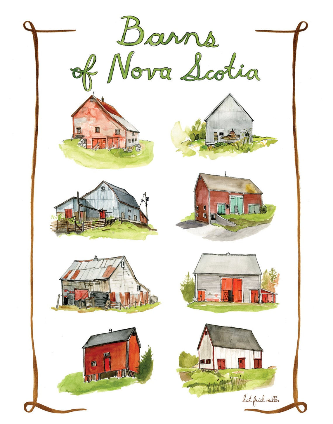 Barns of Nova Scotia | 11x14 | Kat Frick Miller