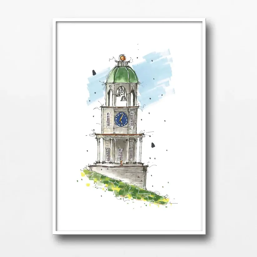 Halifax Town Clock | Downtown Sketcher