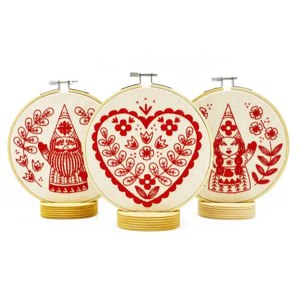 Thumbnail: Nordic Gnome "Julia" Complete Embroidery Kit | Hook, Line + Tinker