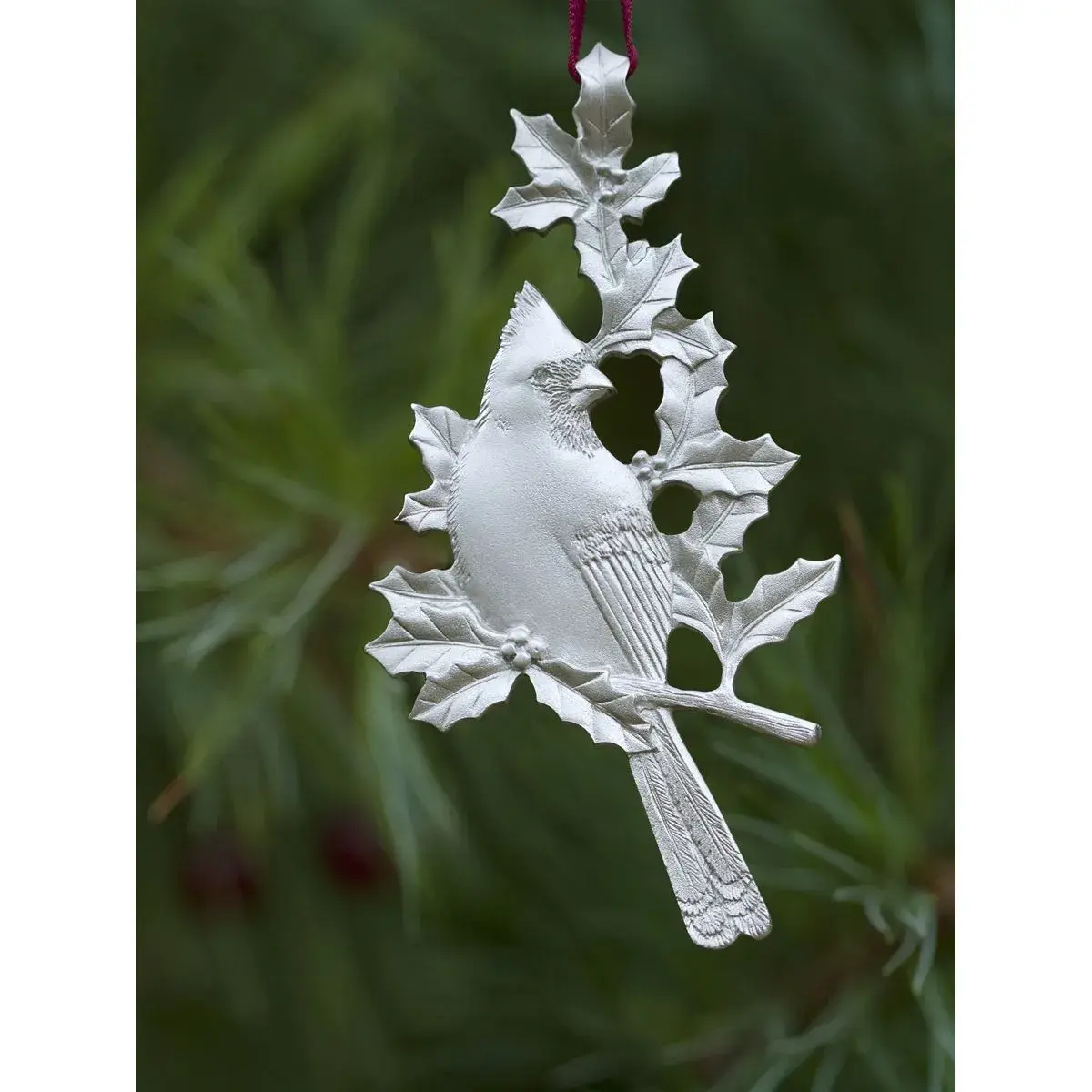 Cardinal 2016 Collector Ornament | Amos Pewter