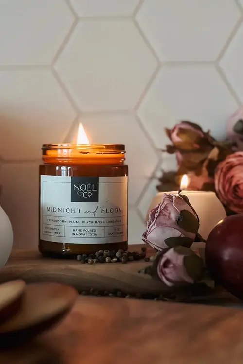 Midnight & Bloom Candle | Noel & Co.