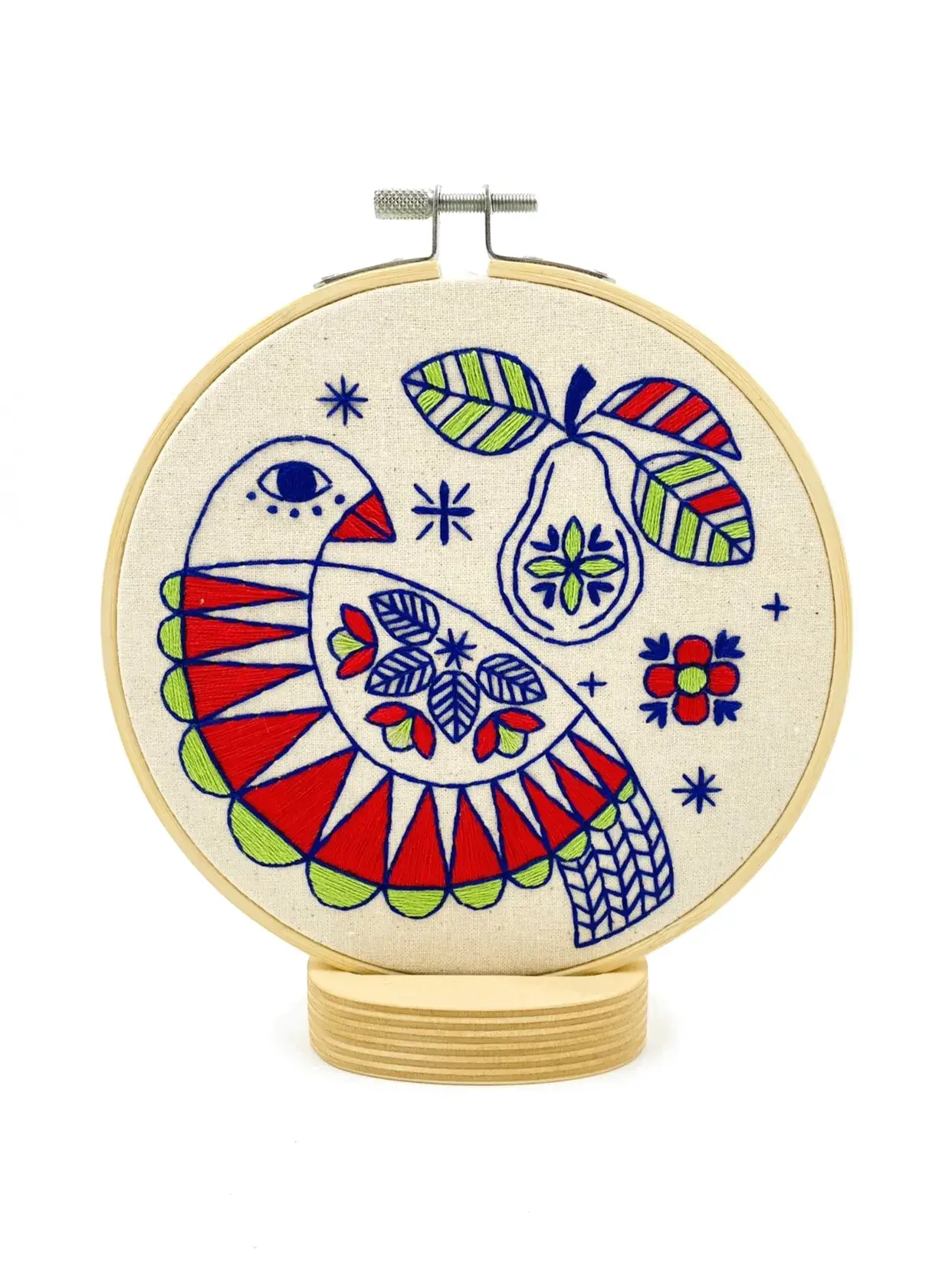 Christmas Partridge Embroidery Kit | Hook, Line + Tinker