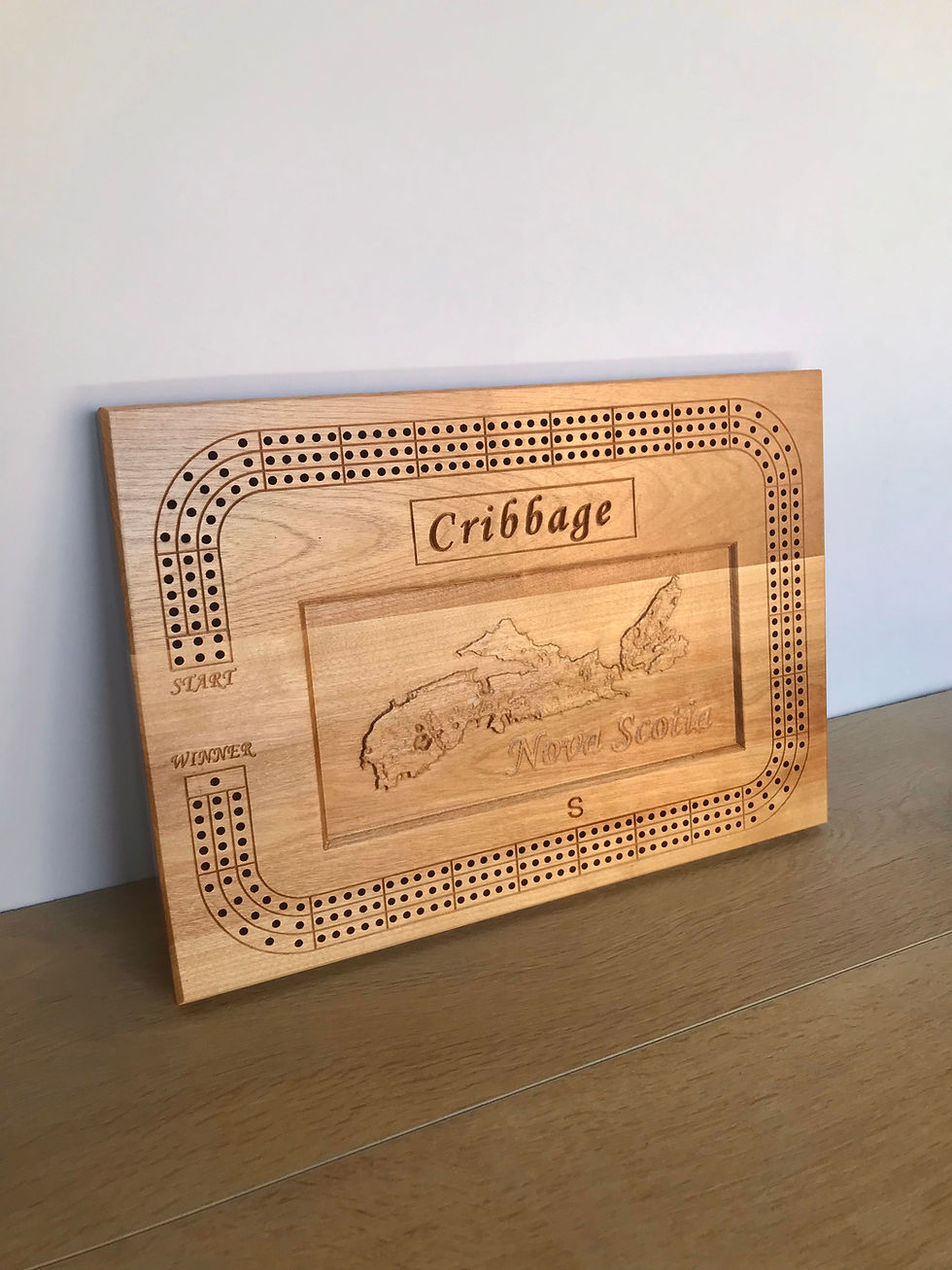 Thumbnail: Nova Scotia Cribbage Board | McAskill Woodworking