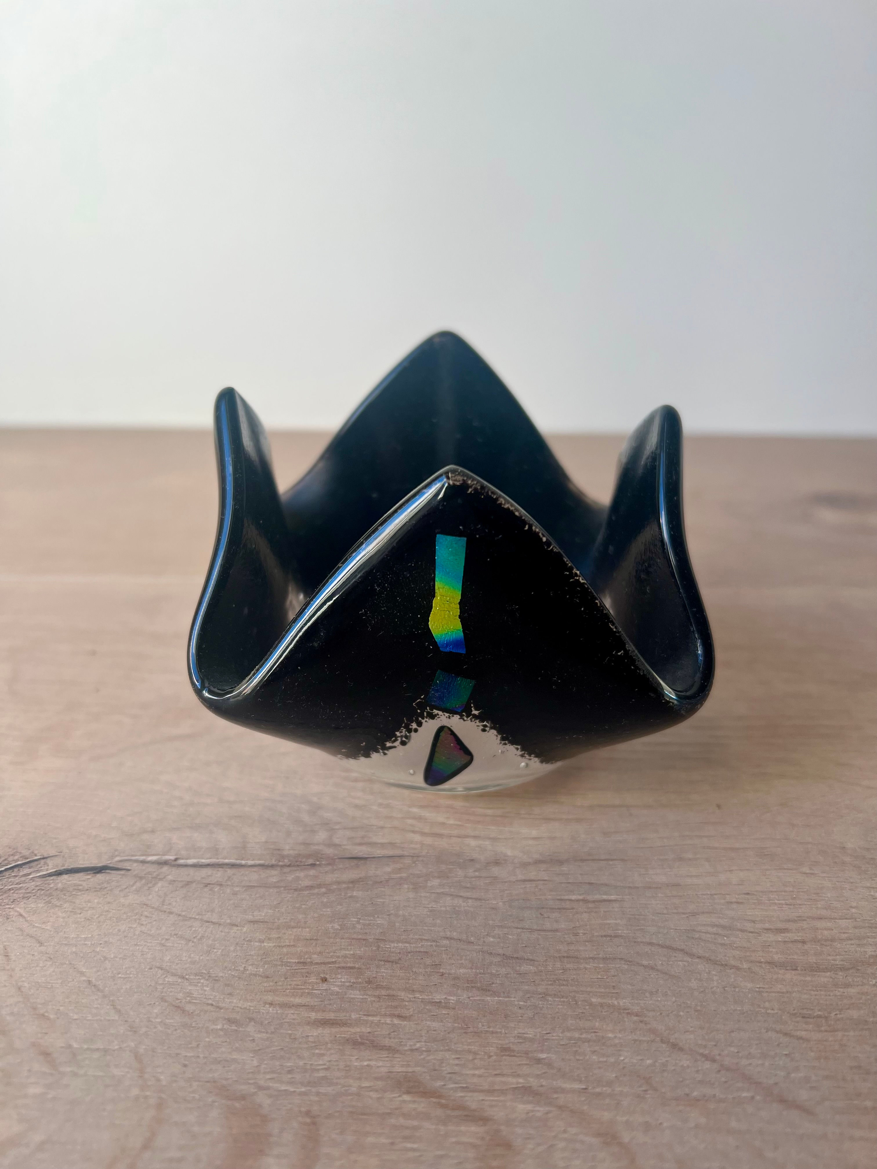 Black 'Whatnot' Dish | Semi Formal | Kiln Art