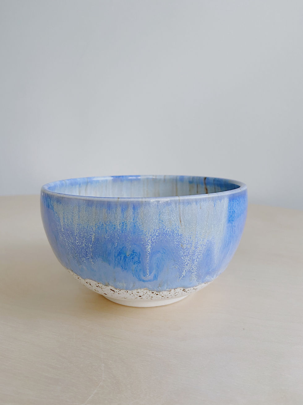 Blue + Oatmeal Small Bowl | Kym's Pottery Studio