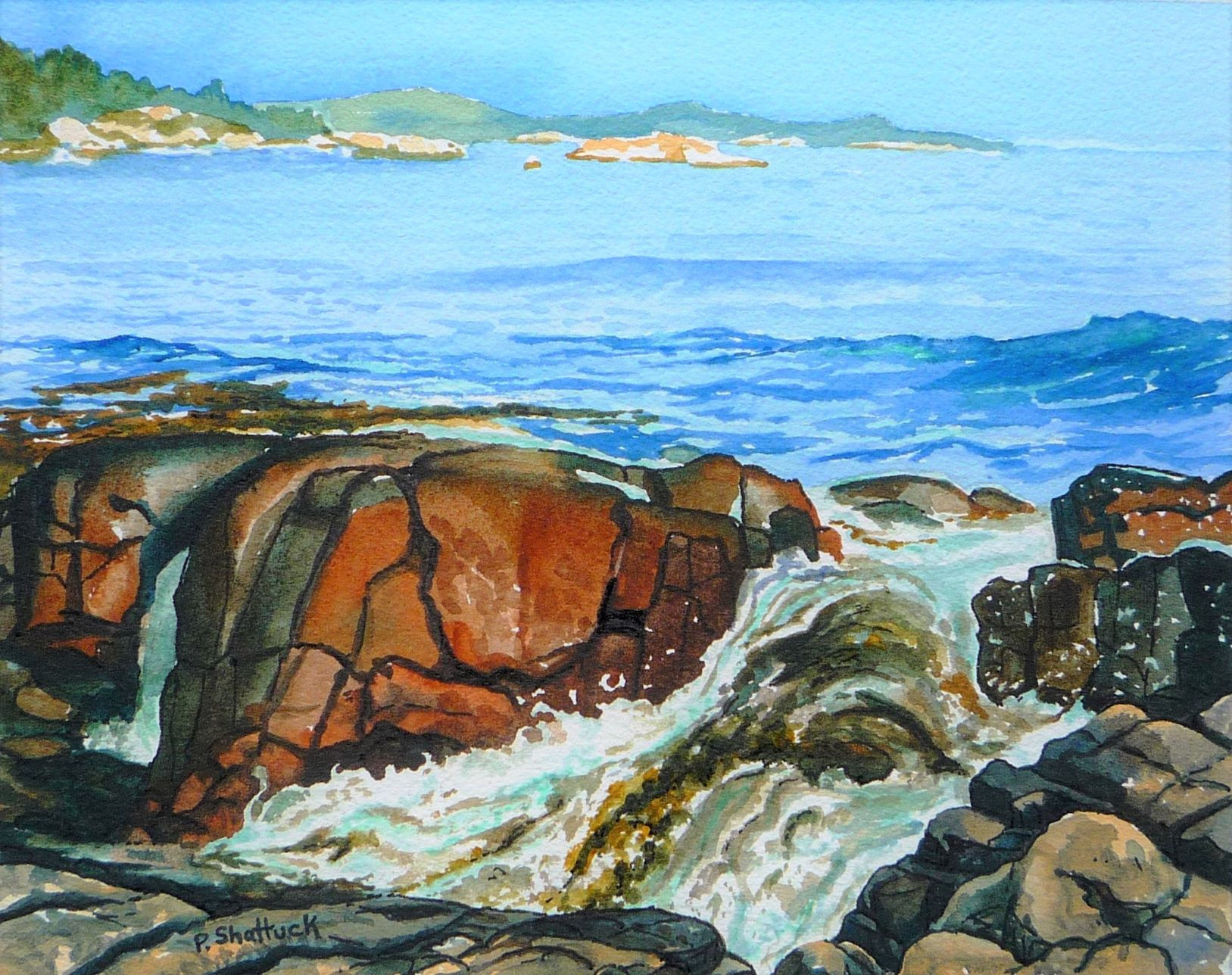 At the Water Line- Original Painting | Pat Shattuck