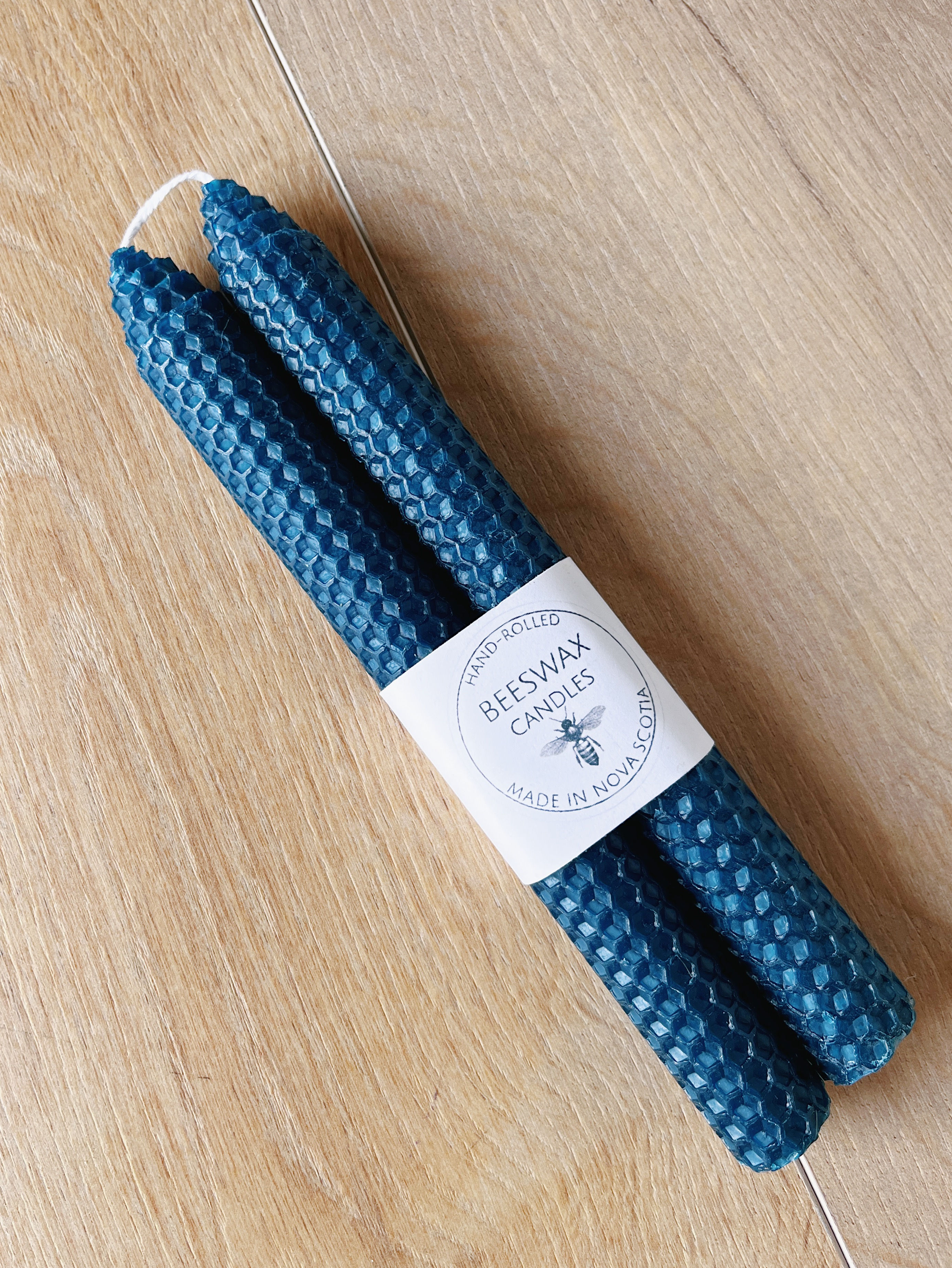 Beeswax Tapers in "Navy" | Jennifer's of Nova Scotia