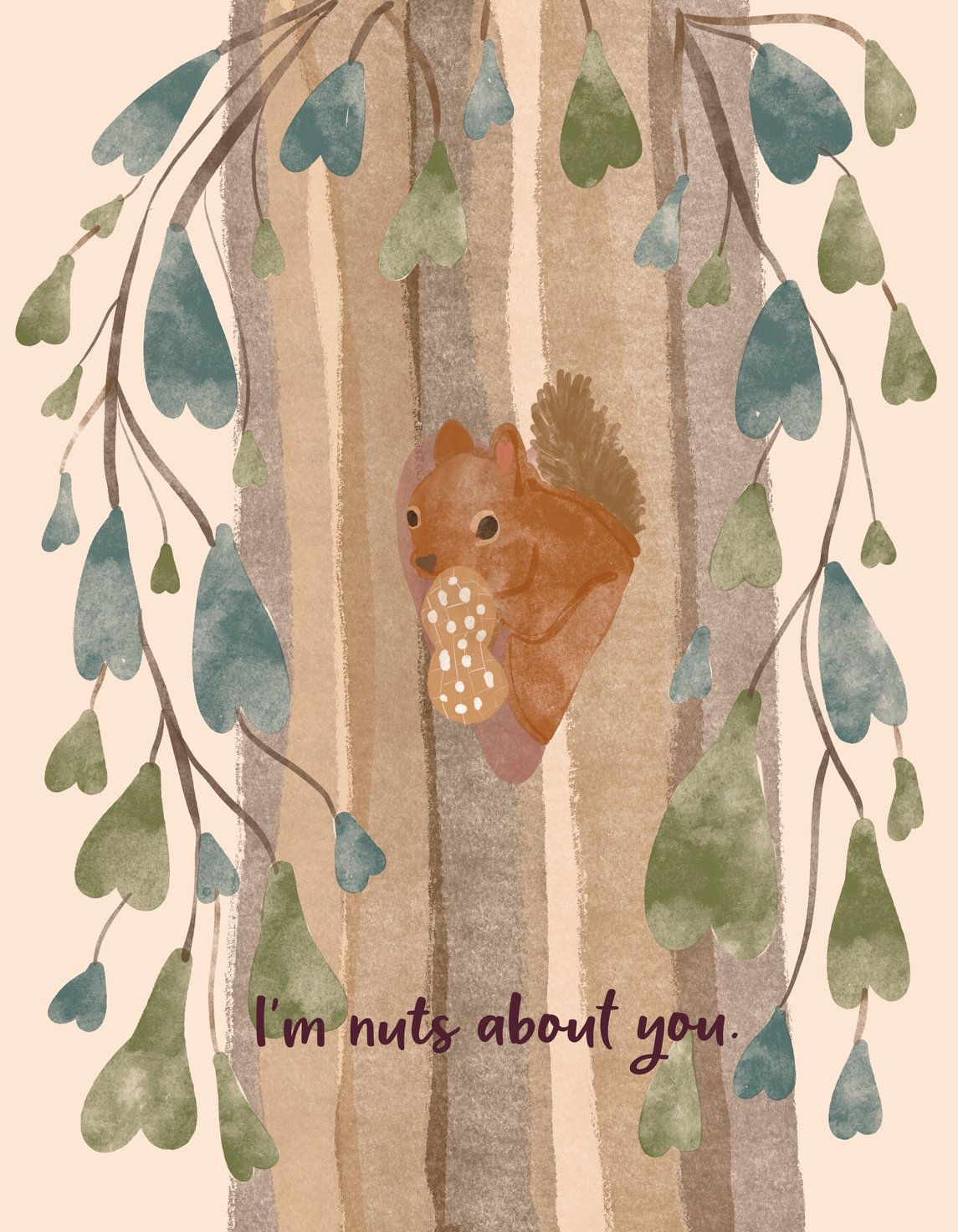 I'm Nuts About You Card | Poplar Paper Co.