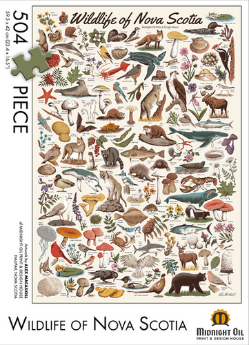 Wildlife of Nova Scotia Puzzle | Midnight Oil Printing