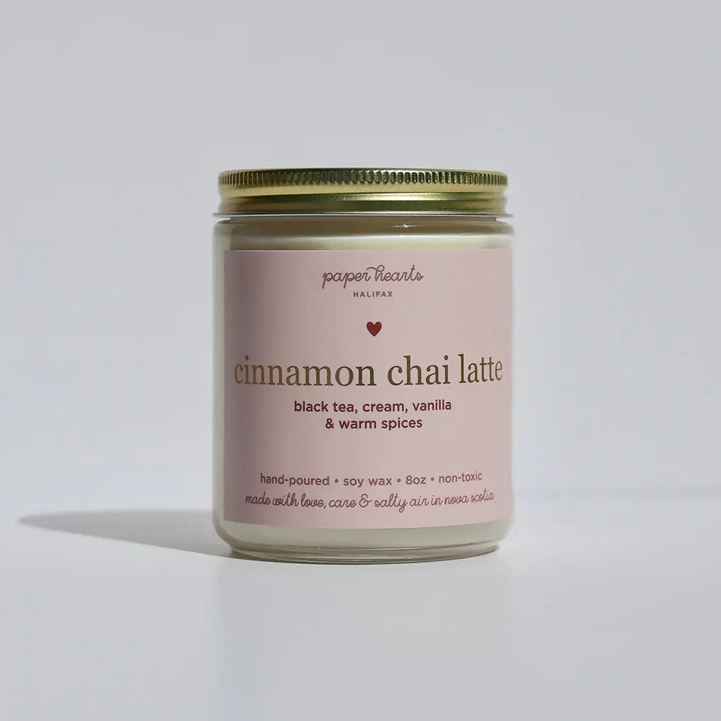 Cinnamon Chai Latte Candle | Halifax Paper Hearts