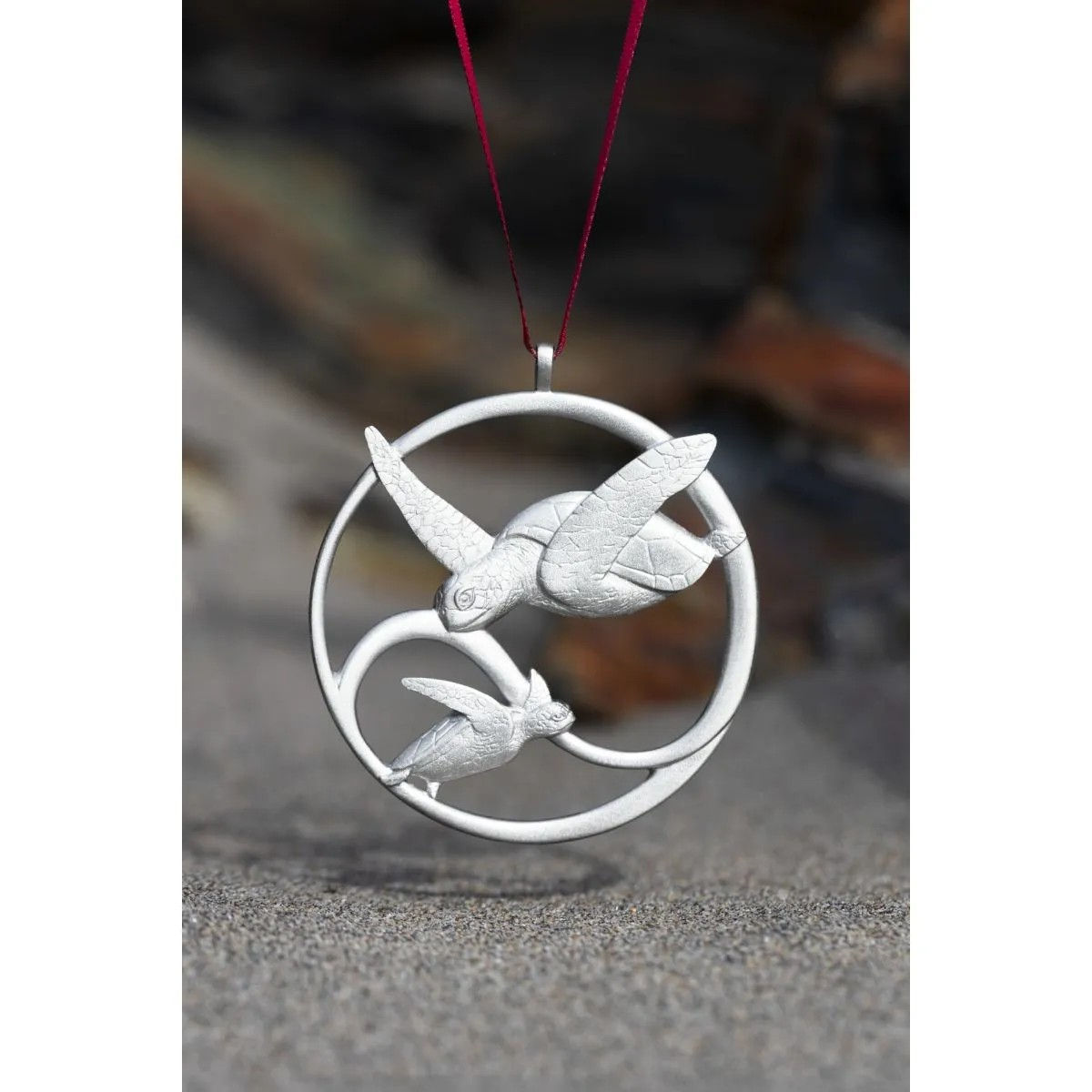 Sea Turtle 2026 Collector Ornament | Amos Pewter