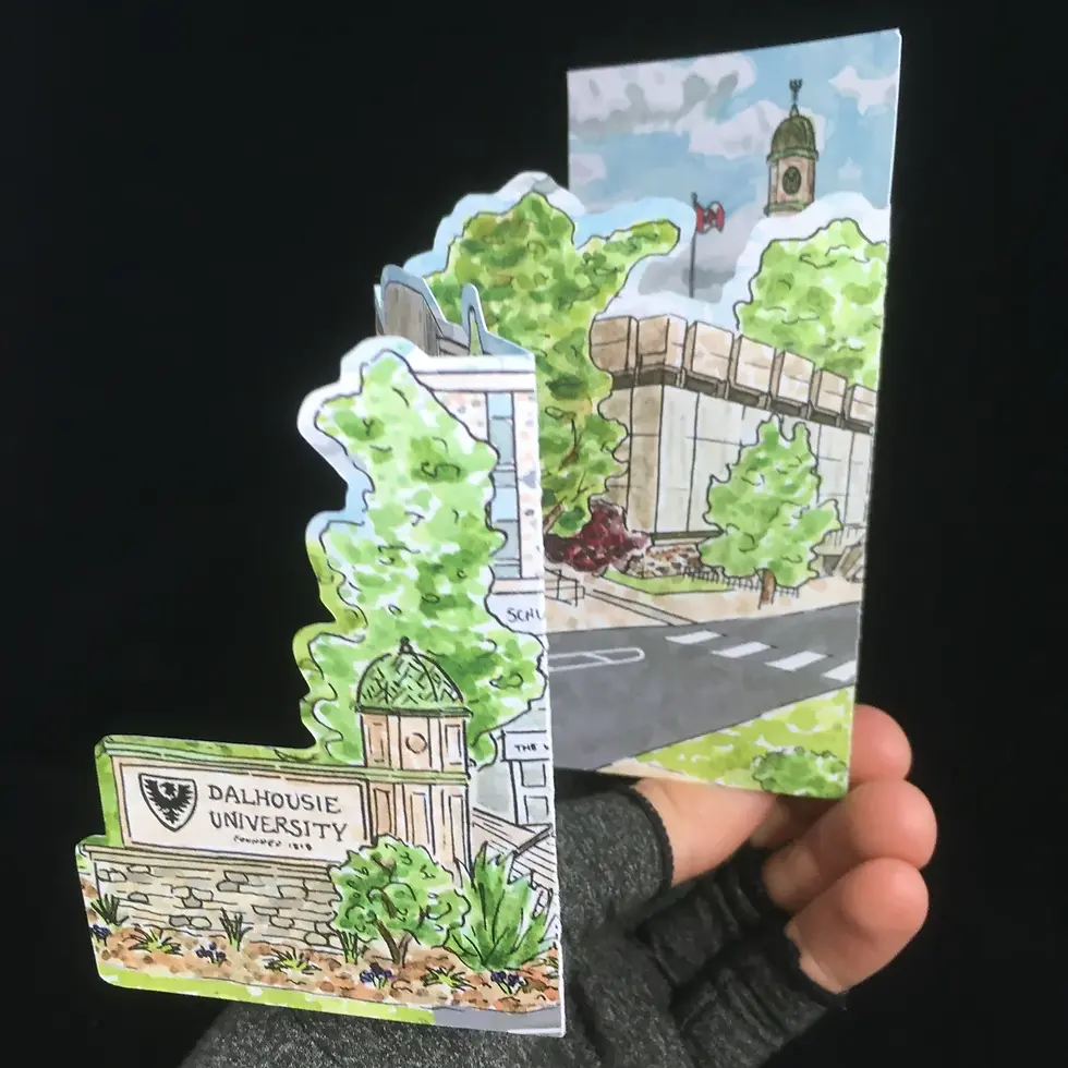 Thumbnail: Dalhousie University Tri Fold Card | BardBardBard