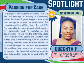 Provider Spotlight: Queenta F, Community Access – November 2025